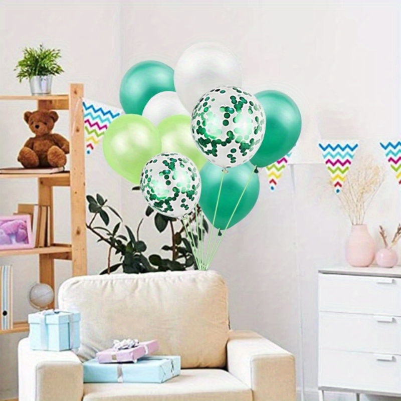 Green Balloon Confetti Balloon Baptism Party Decoration Wedding Birthday