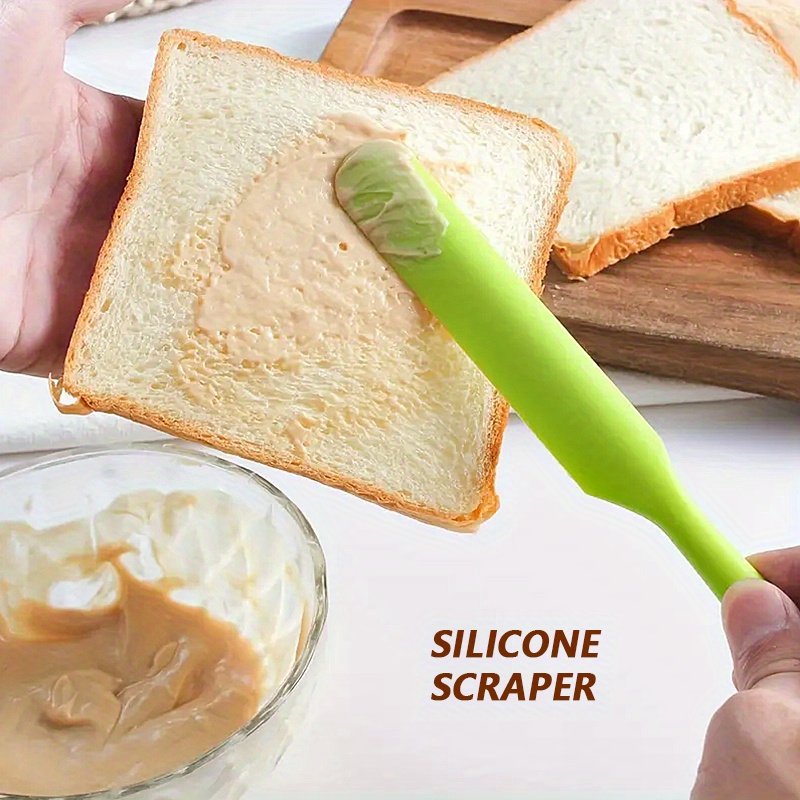 Silicone Jar Spatula, Food Grade Jam Spatula, Cake Cream Scraper, Kitchen  Baking Tools - Temu