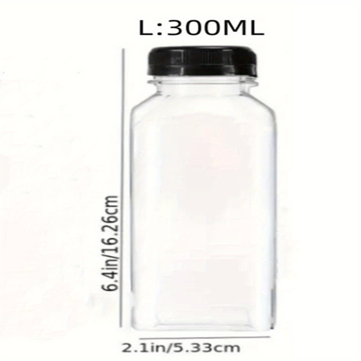 1pc Clear Glass Bottle,Reusable Refillable Water Bottles for