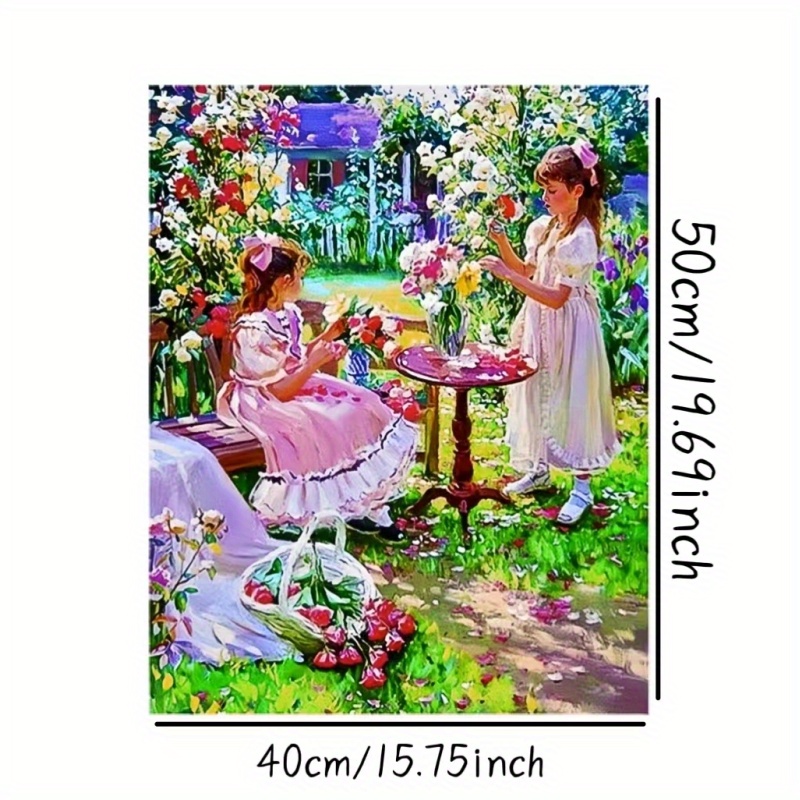 Diy Oil Painting By Numbers For Adults, Beginner, Canvas Number Painting  For Adults, Acrylic Painting Kit, Diy Paint By Number, Decorative  Painting,, The Girl In The Garden, Flower - Temu