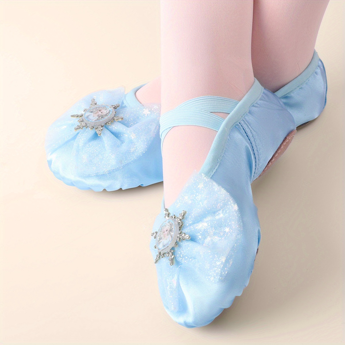 Image of Dance Shoes Practice Flats Soft Comfortable Girls' Ballet Shoes For Dance, Party, Wedding, And Performance