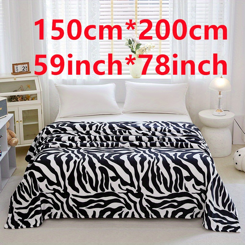 Zebra blanket discount