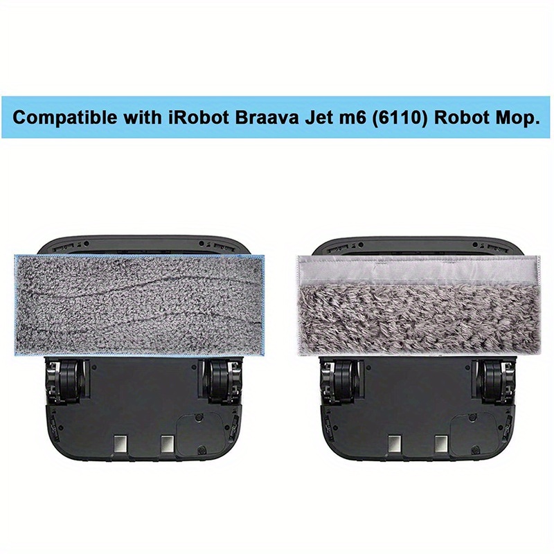 for irobot   jet m6 washable mop cloths rags pads accessories robot vacuum cleaner dry wet mop cleaner cloth rag parts details 3