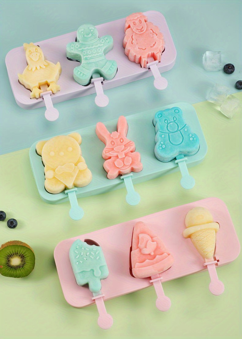 Popsicle Mold Creative Cartoon Shaped Popsicle Mold Silicone - Temu ...