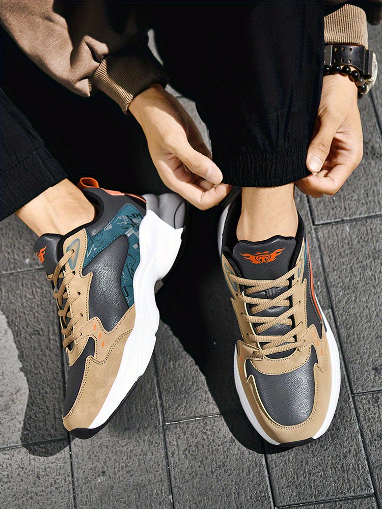Men'S All-Season Mid-Top Athletic Sneakers - Durable, Shock-Absorbing Running Shoes with Cushioned Support, White & Gray Design, EVA Sole, Fabric Lining, and Comfortable EVA Insole for Casual Wea
