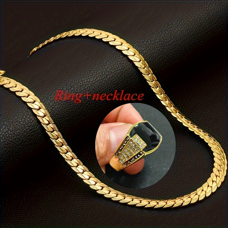 fashion chain link ring jewelry accessories