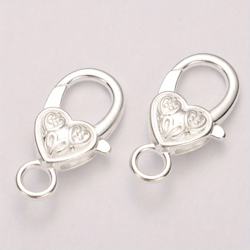 Lobster Clasp Hooks / Heart Keychain Clasps Bracelet Chain - Temu