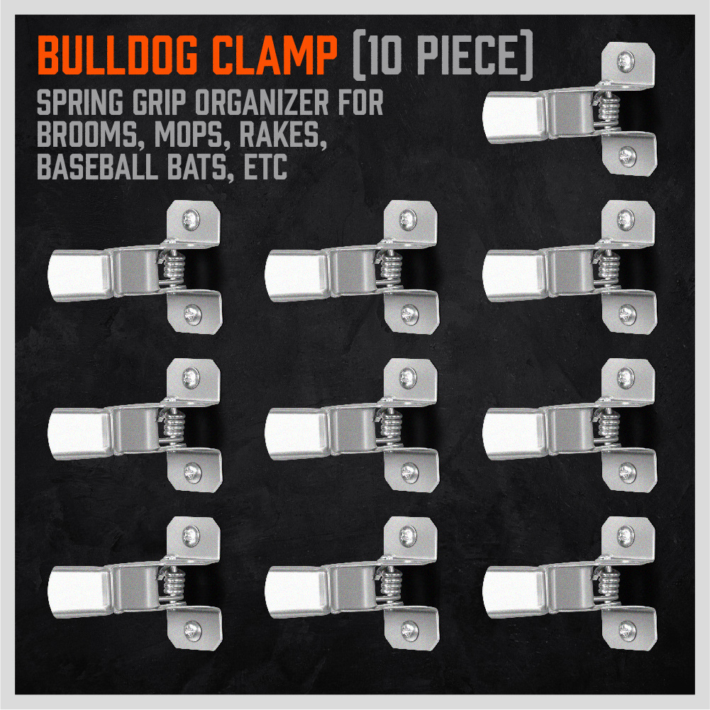 Bulldog Clamp Shovel Holder Wall Mount Outdoor - Garden Yard Tool Organizer  For Garage - Shed Organizers And Storage Hooks - Rake Rack - Tool Holder  And Hanger - For Brooms, Mops, Rakes, Etc. - Temu