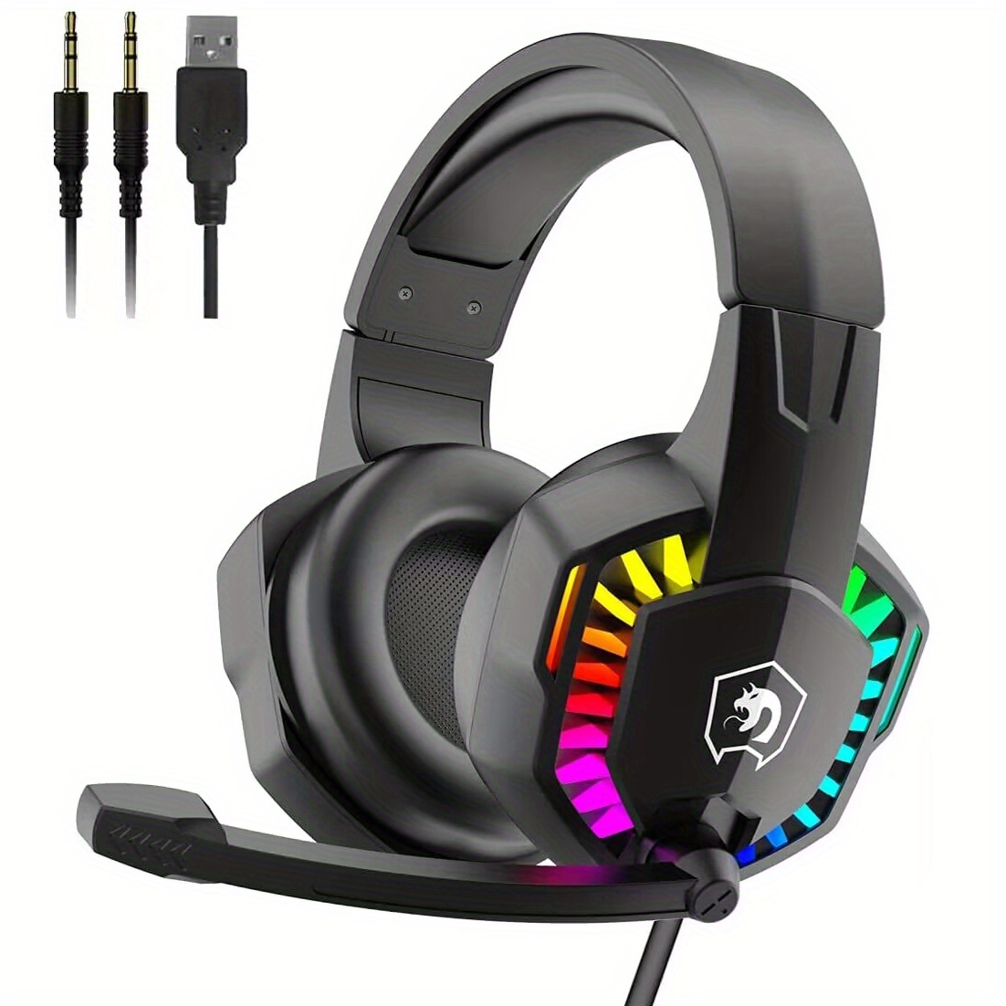 Luminous Gaming Headphones 4D Stereo RGB Marquee Headset With Microphone  For PS4 Xbox One/Laptop/Computer Tablet Gamer Earphones Light Up From  Senden, $16.09