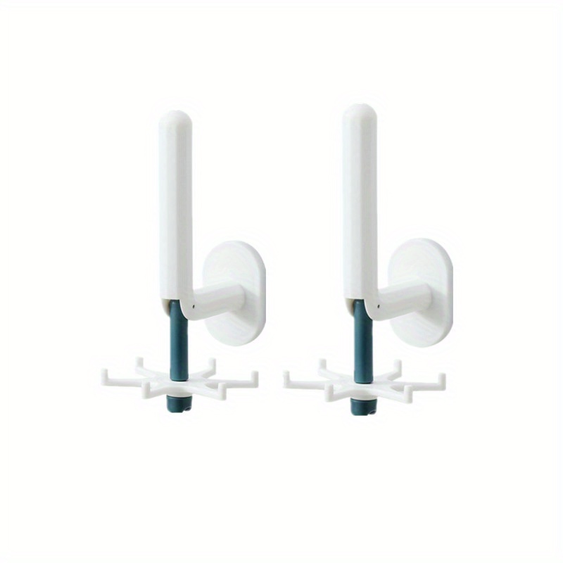 360 Rotating Hook with Sticky Punching Wall Mount