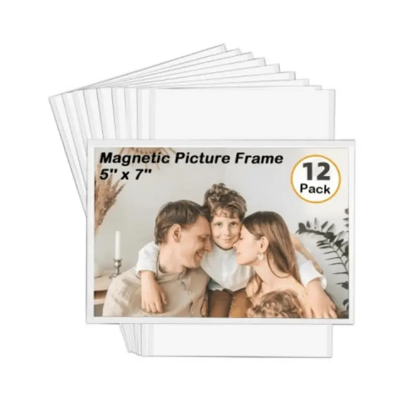 Magnetic Picture Frame Holds Pictures Reusable Magnet Fridge - Temu