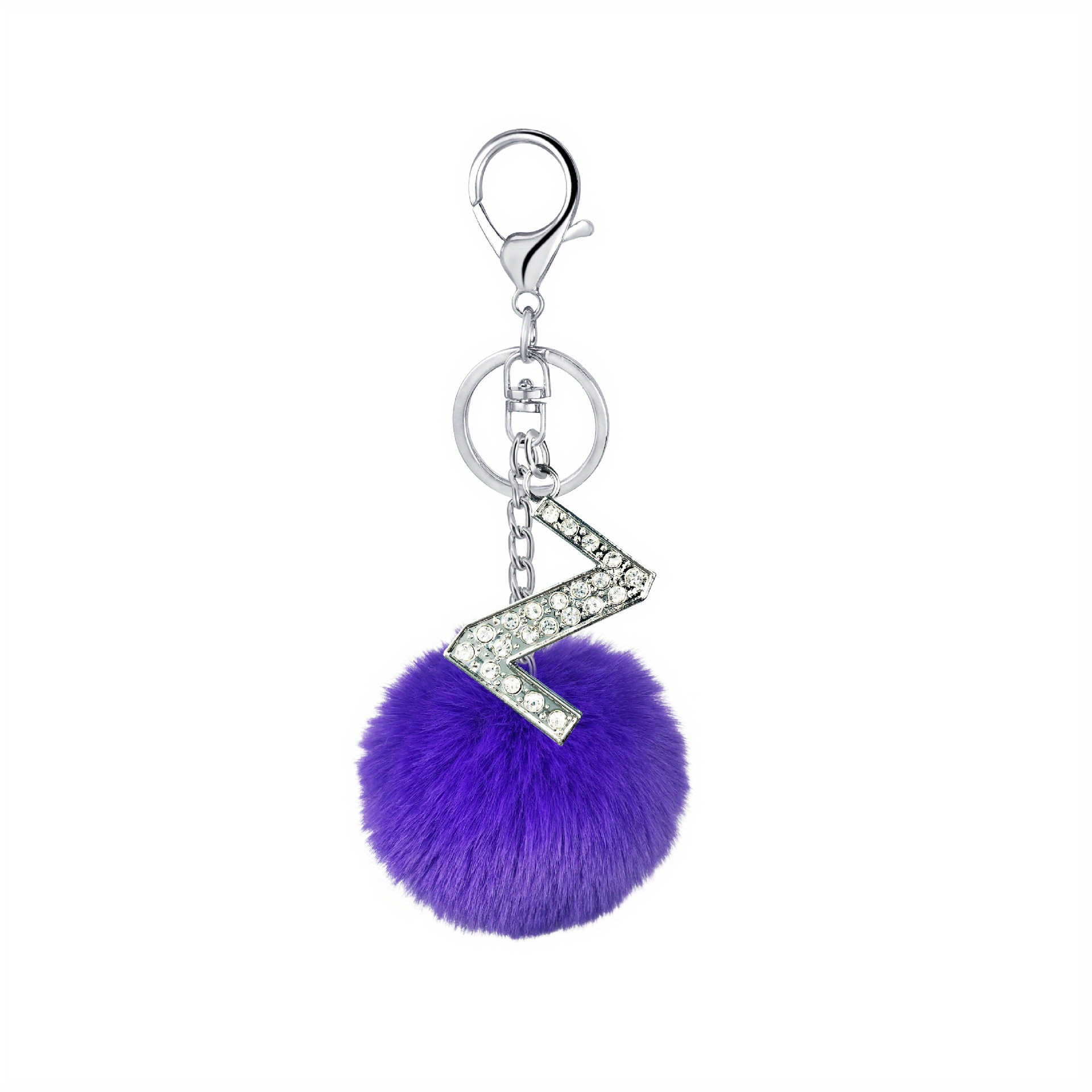 Skinnydip Exclusive Alphabet Pom Keychain - Letter S