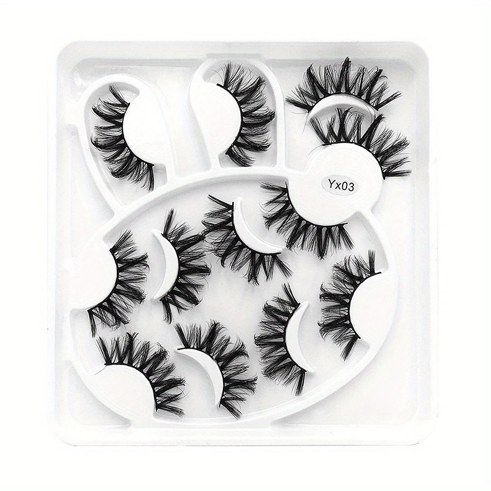 6 Pairs 6D Fluffy Mink Hair False Eyelashes