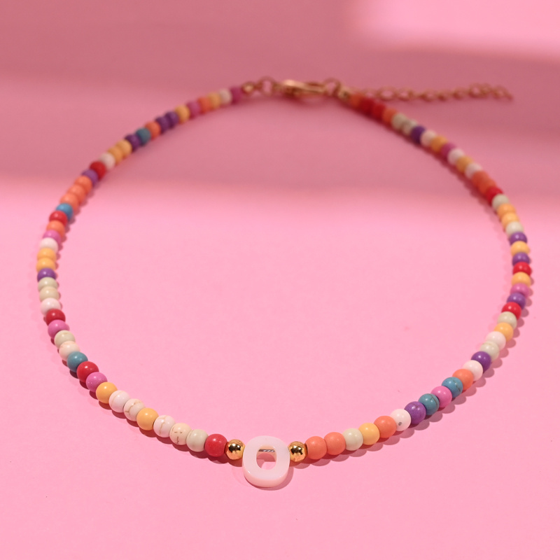 Colourful bead necklace