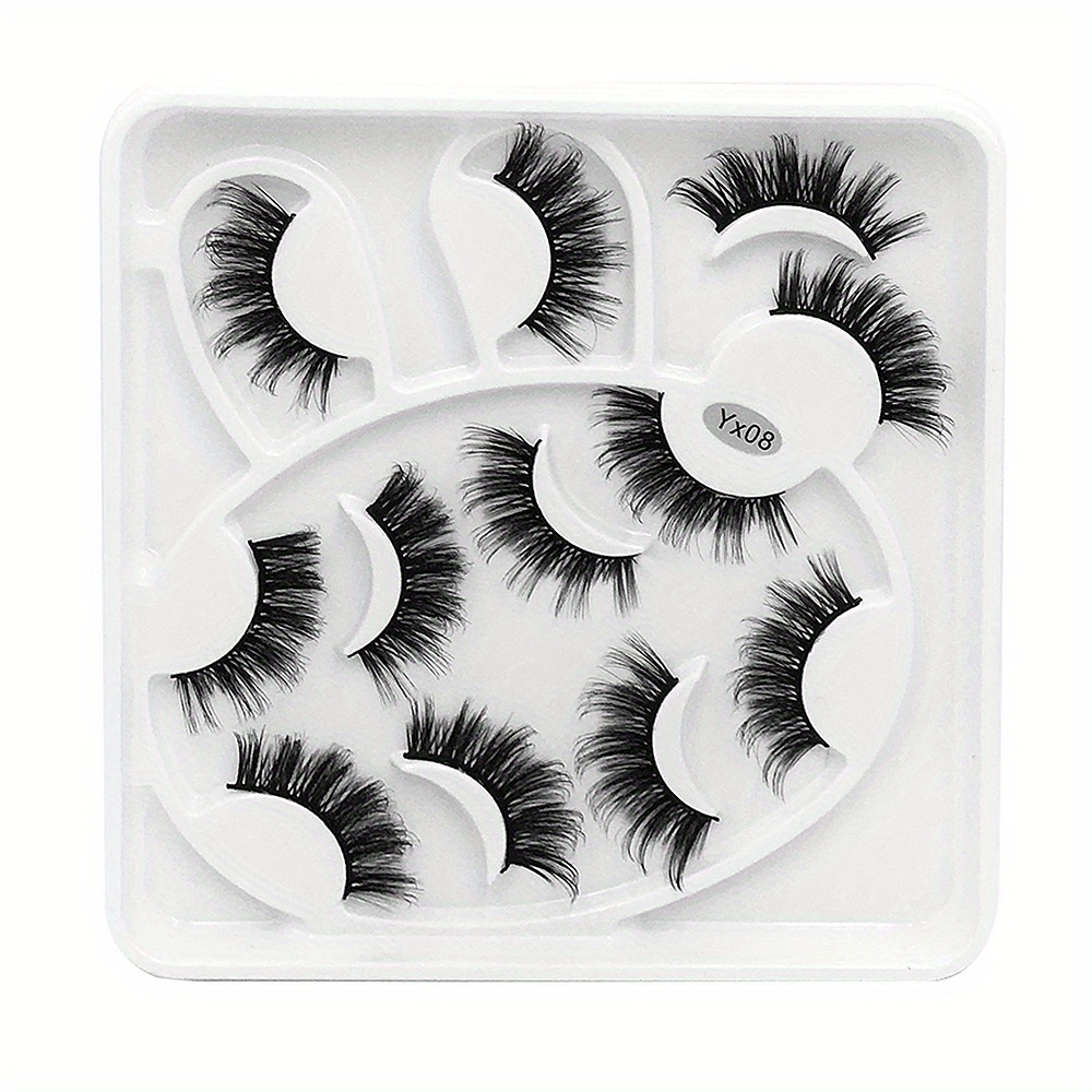 6 Pairs 6D Fluffy Mink Hair False Eyelashes