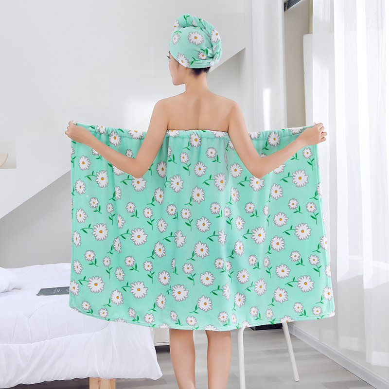 Womens Large Bath Towels Skirt Wearable Wrap Towel Dress