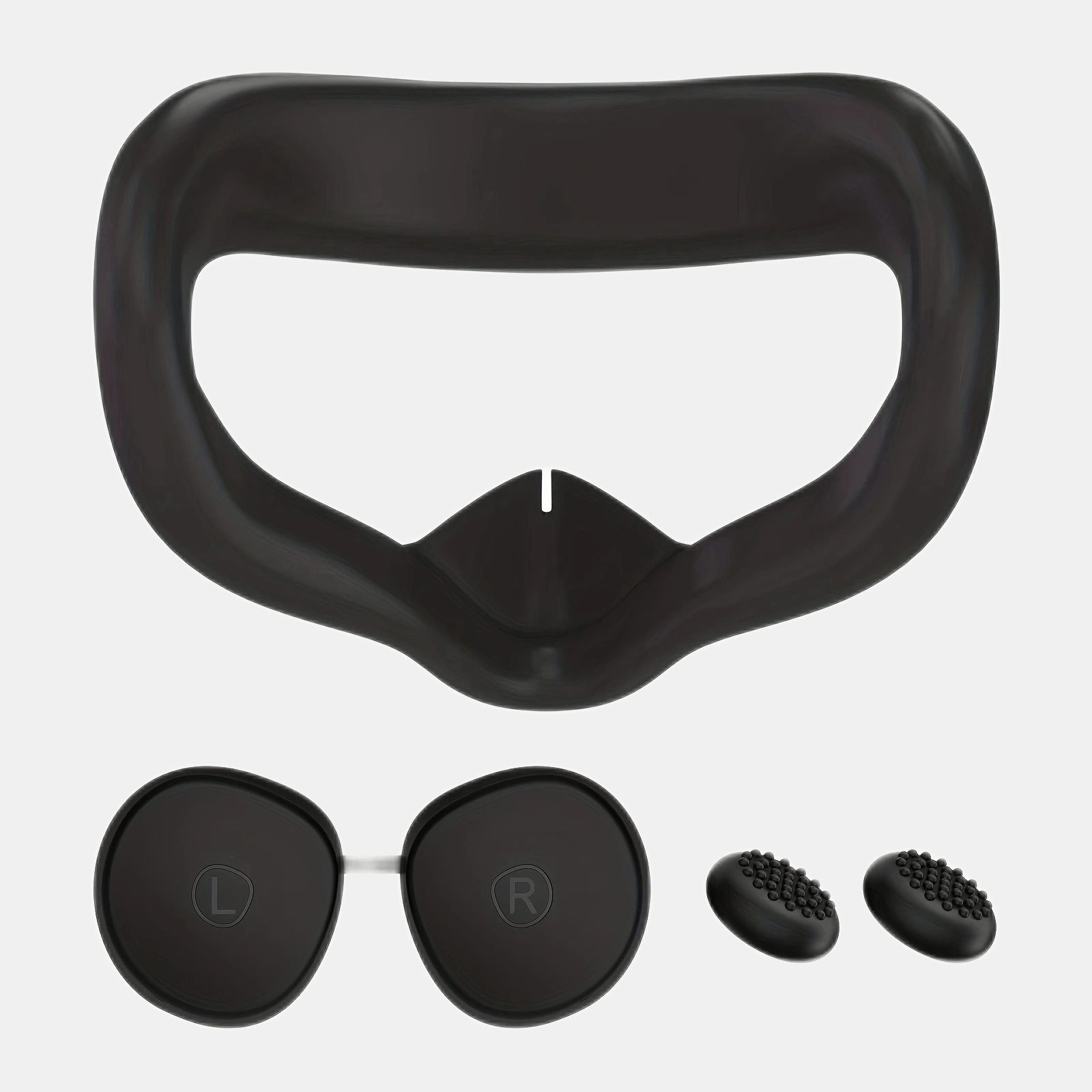 For Oculus Quest 2 Accessories, Accessory Set for Meta Quest 2, Include  Silicone Face Cover, Controller Grip Cover, VR Shell Cover, Lens Cover 