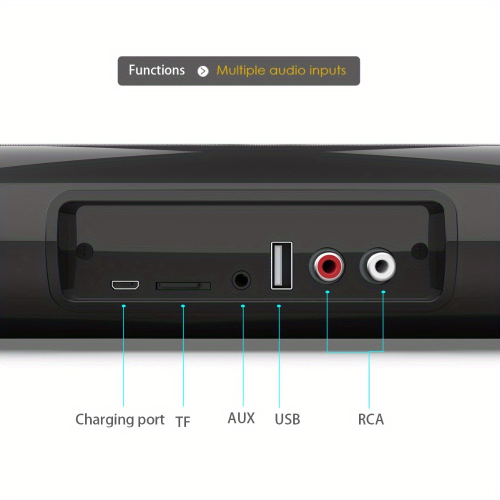 Altavoces Inalámbricos Soundbar Pc Tv Subwoofer Centro - Temu