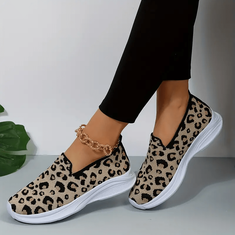 Zapatillas Deportivas Con Estampado De Leopardo Para Mujer Temu