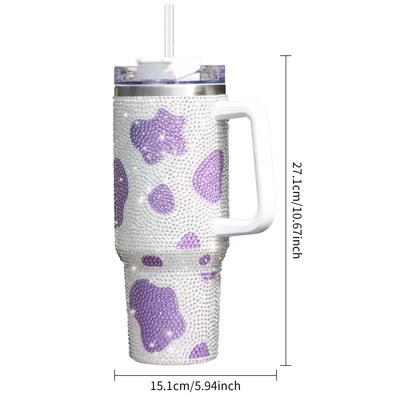 40oz Cow Series Print Stainless Steel Insulated Water Bottle