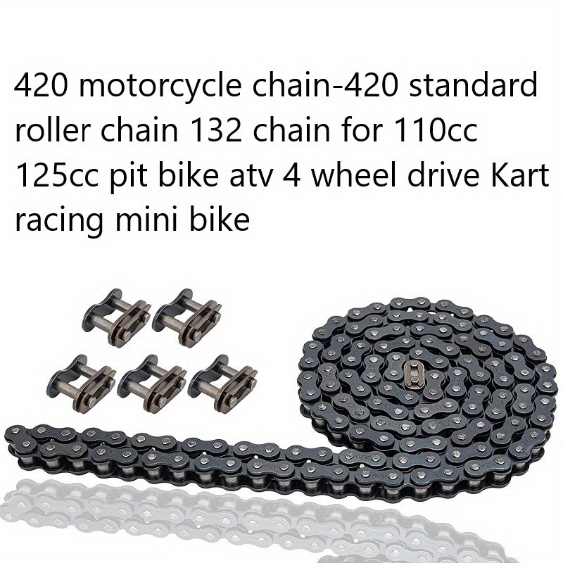 Chaîne d'entraînement de moto 420 chaîne arrière robuste pour Mini