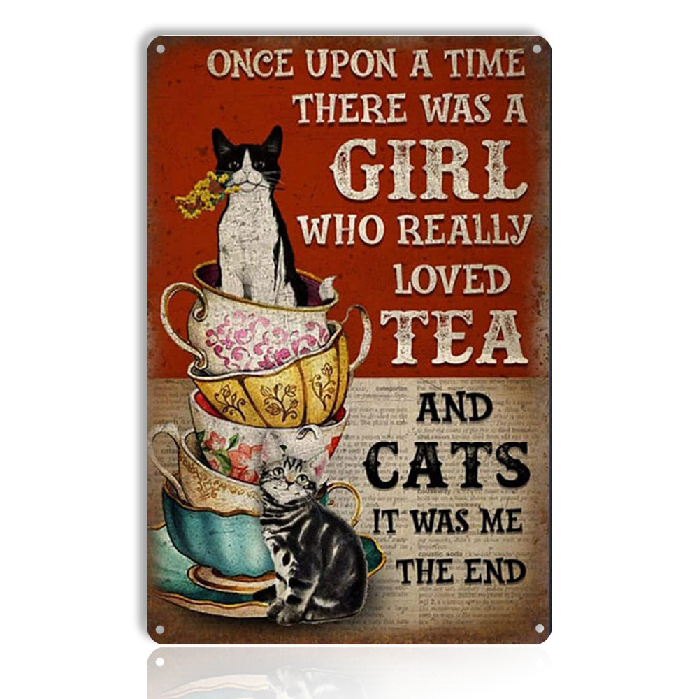 Crying Black Cat Old Fashioned Valentine Vintage Style - Vintage