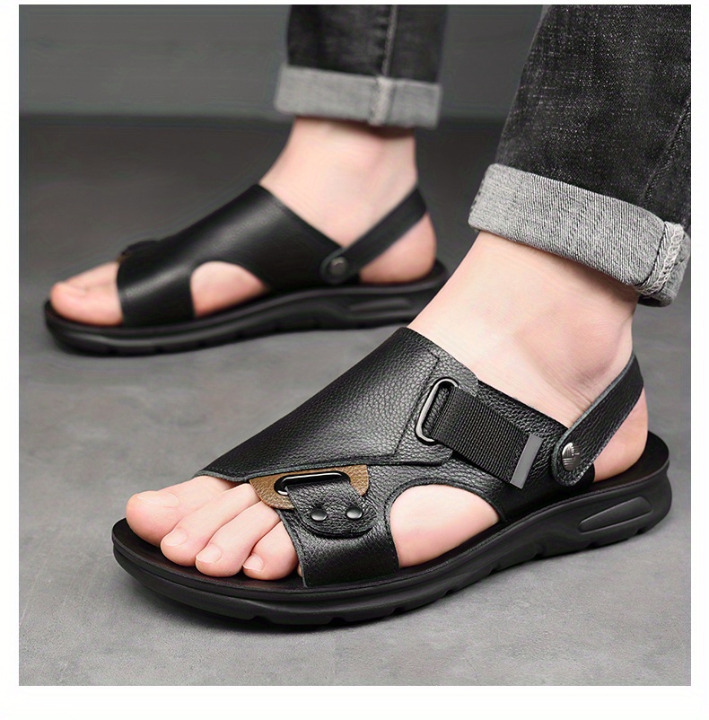 mens slide sandals casual non slip shoes open toe shoes for outdoor beach spring and summer men s shoes details 10