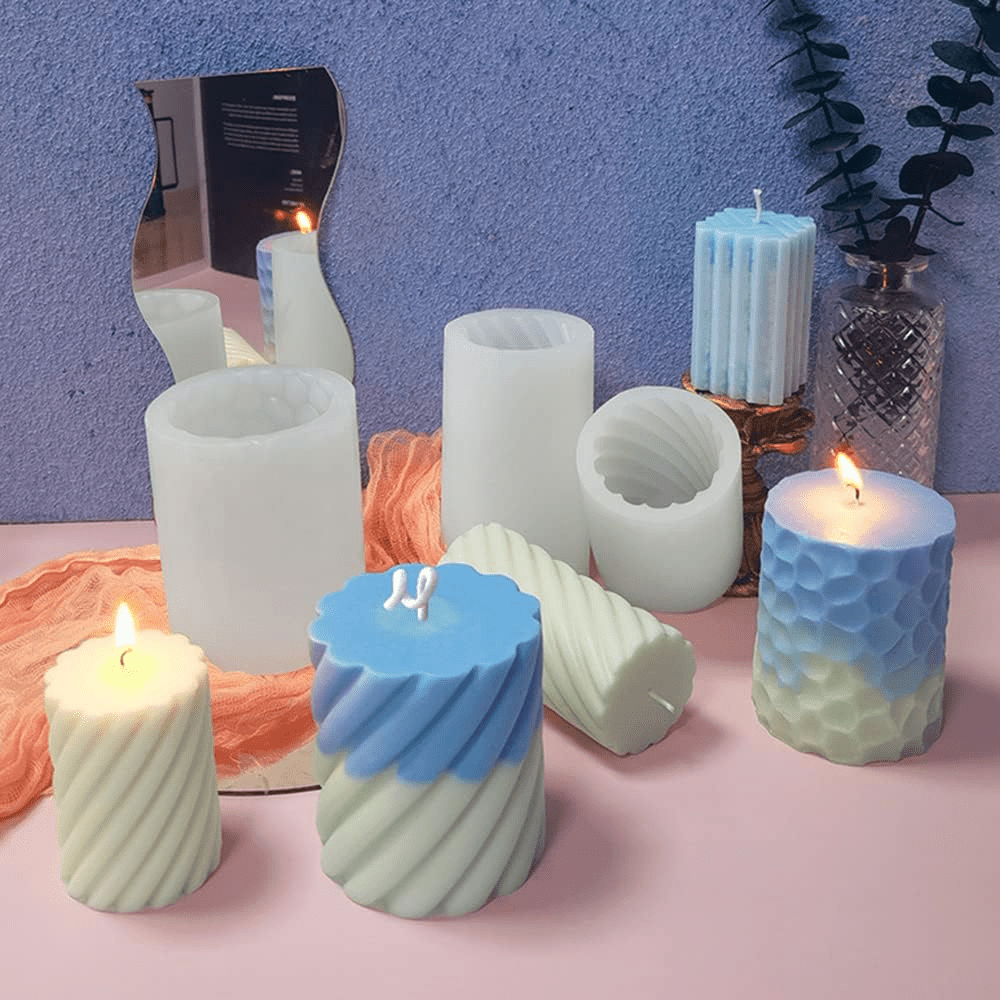 Stampi per candele, stampo per candele in silicone per la fabbricazione di  candele, stampo in silicone a forma di foglie per candele di aromaterapia  fai-da-te, 1pc (d-2d)