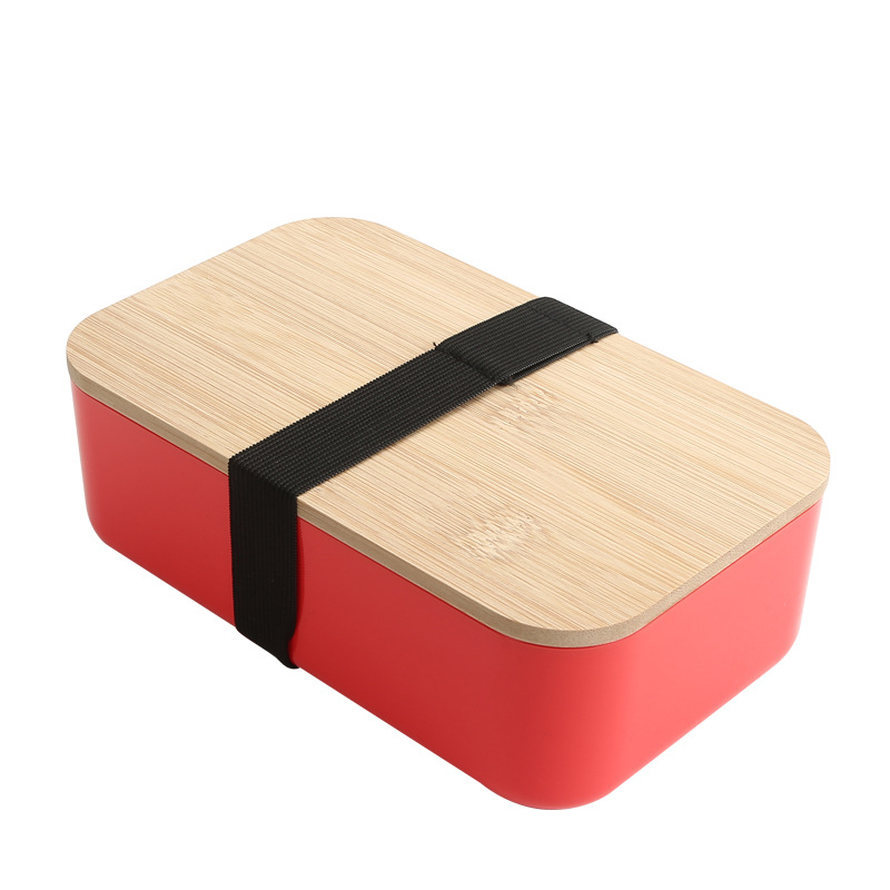 Bamboo Bento Box w/Built-In Utensils