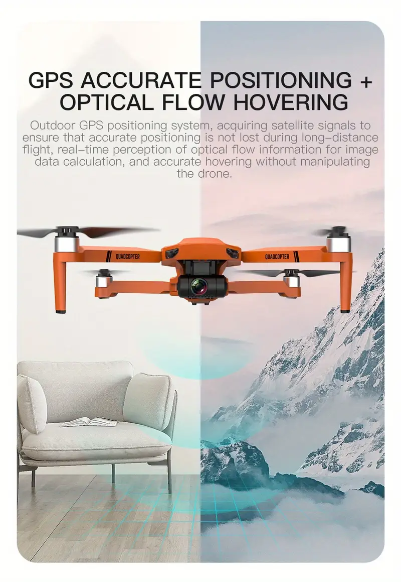 kf102 gps remote control drone with hd dual camera 1 battery 32g memory card 2 axis self stabilizing cloud platform brushless motor gps optical flow positioning 5g wifi fpv foldable four axis aircraft details 14