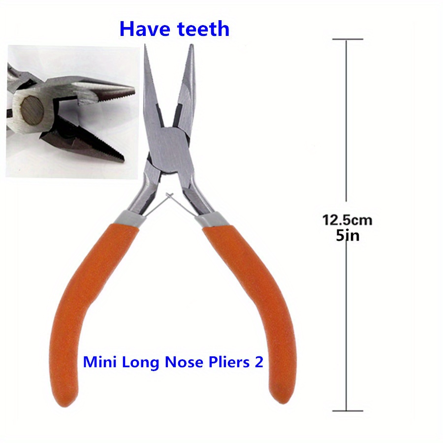 1pc Round Nose Wire Pliers Long Needle Cutting Plier Jewelry Making  Accessories