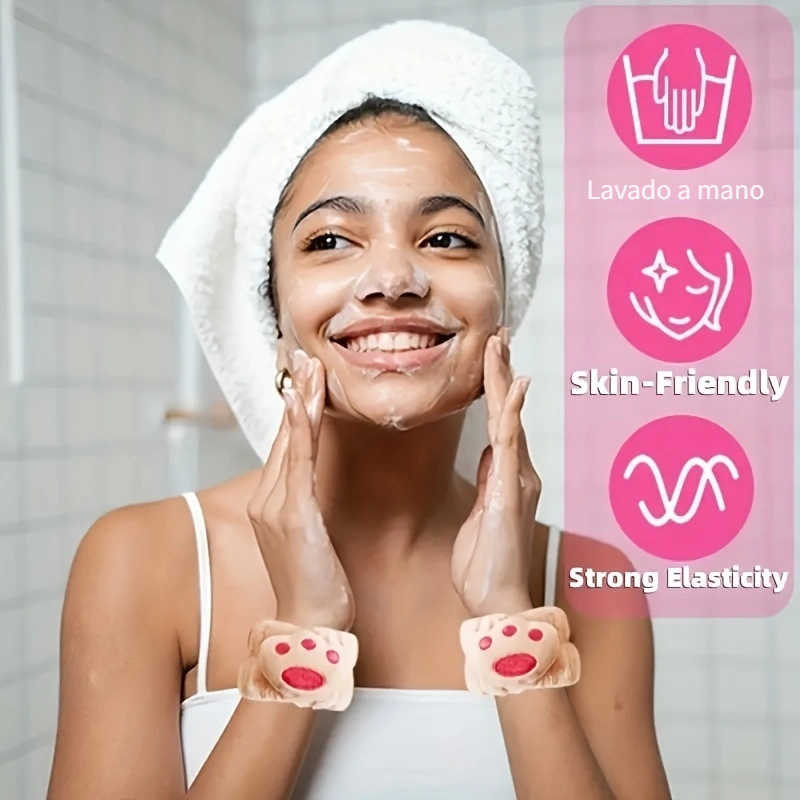  8 toallas de pulsera para spa facial para lavar la