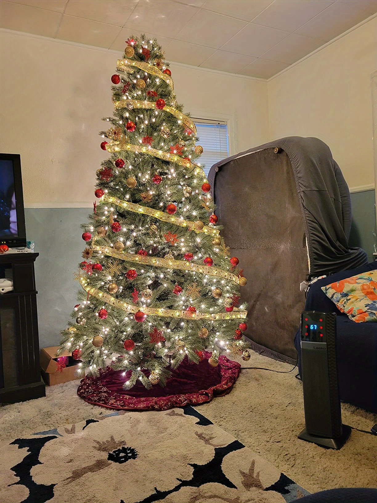 Doratale Guirlande lumineuse à bulles multicolores de Noël de 2,5 m avec 10  ampoules à bulles orange/rouge/bleu, homologuée UL pour sapin de Noël,  décoration de fête, fil vert : : Outils et