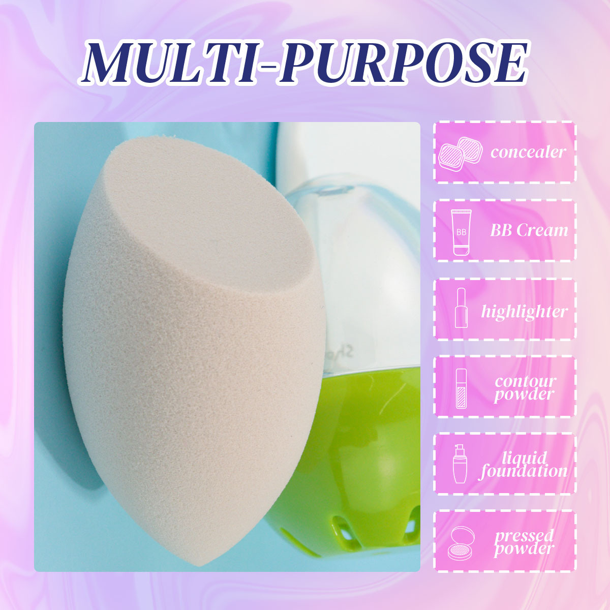 Makeup Sponge Storage Case Set Soft Wet Dry Use Makeup Temu Australia