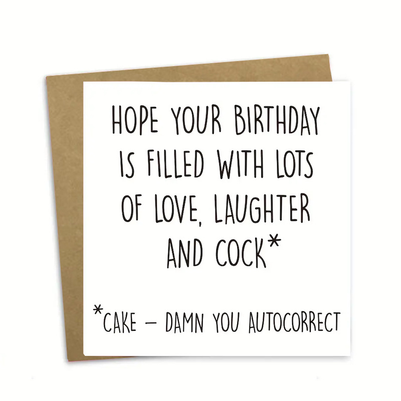 Birthday Card Family Loved Ones Make Laugh A Rude Card! - Temu