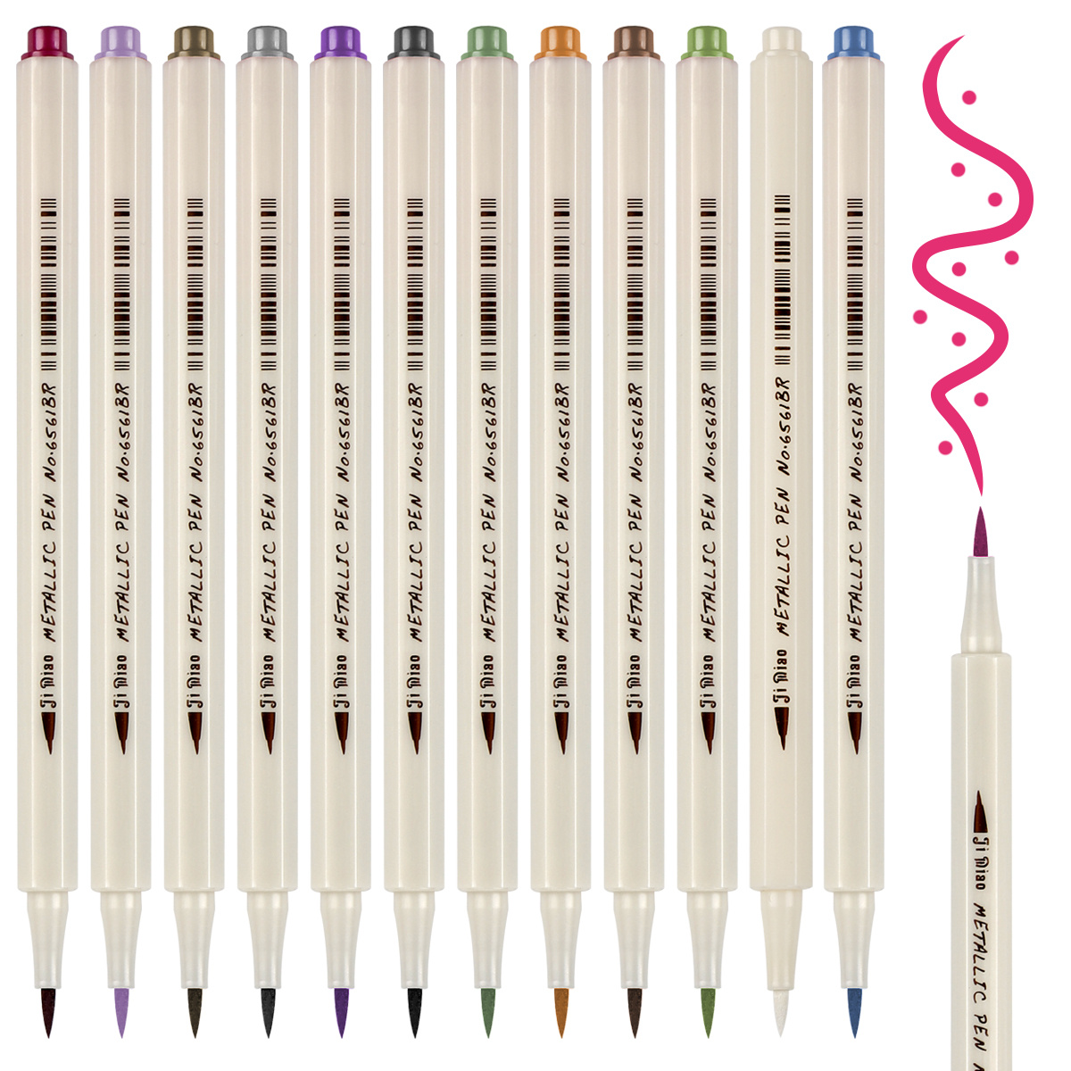 Metallic Marker Pens, XSG Set of 20 Colors Fine Point Metallic