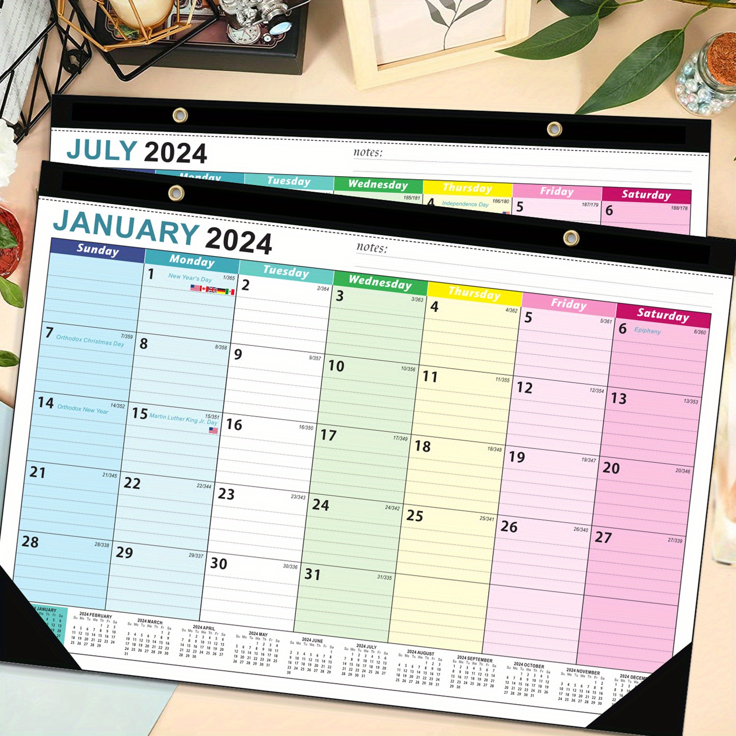 2024 Interiors (Australian Family Organiser) - A3 Wall Calendar