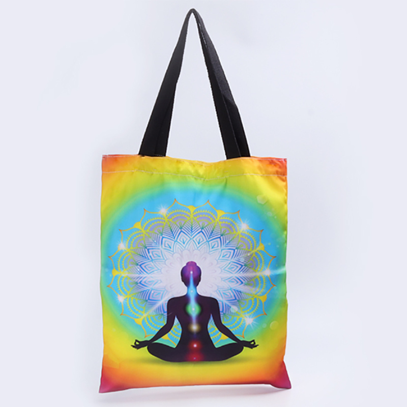 Colorful Printed Canvas Yoga Bag