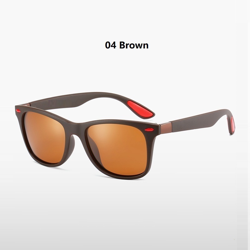 Unisex Square Frame Polarized Sports Sunglasses Cycling Fishing