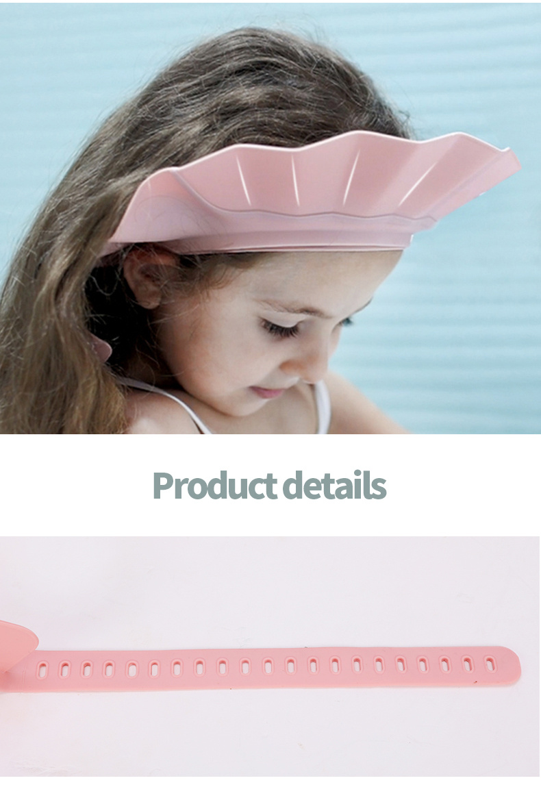 adjustable baby shower cap protect your babys   with this cute shampoo shower cap details 7