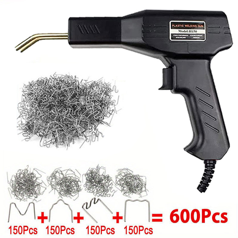 50W Hot Stapler Plastic Welder Repair Kit, 110V Automotive Bumper Repair  Gun with 600PCS Hot Staples 