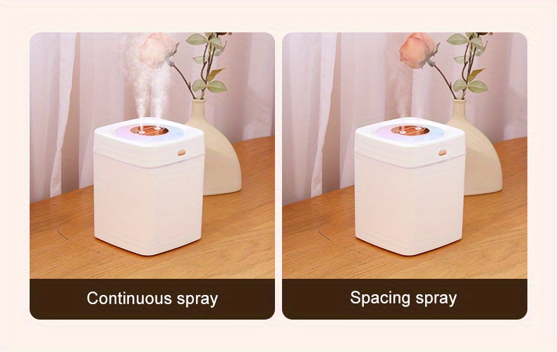 3000ml large capacity double spray led light humidifier silent large spray essential oil diffuser suitable for bedroom office and plant with 6pcs replace filters option details 4