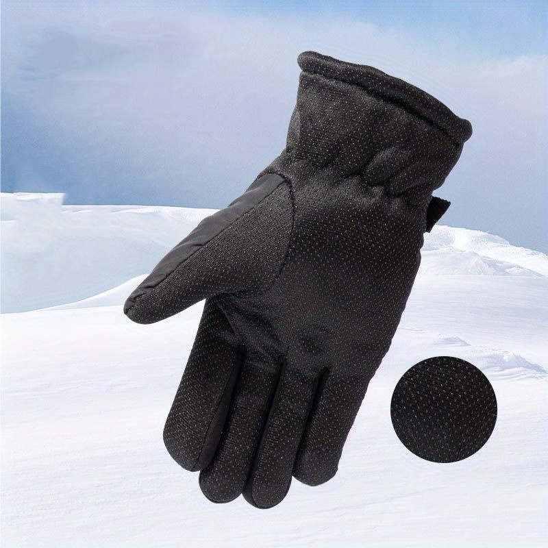 XIBANY Winter Women Ski Gloves Windproof Thickened Keep Warm Gloves Ladies Skin-Friendly Outdoor Cycling Touchscreen Gloves