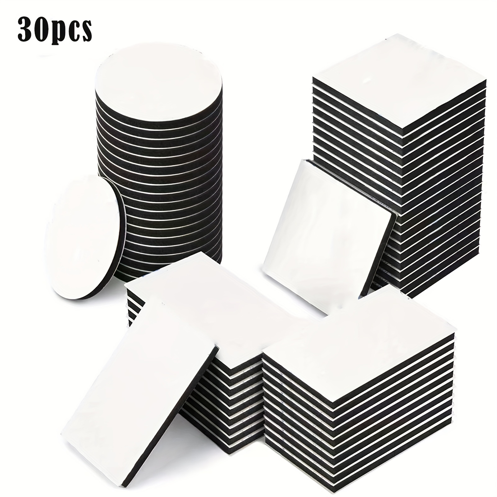 50pcs Metal stickers adhesive set magnetic strips with adhesive