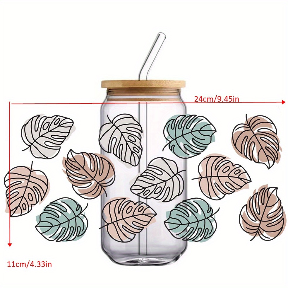 Colorful Vinyl Cup Wrap Uv Dtf Cup Wraps Transfer Diy Temu