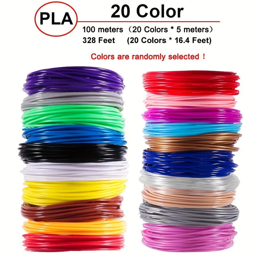 3D Printer Filaments 200 Meters 20 colors 3D Printing Pen Plastic Threads  Wire 1.75 mm Printer Consumables 3D Pen Filament PLA - Price history &  Review, AliExpress Seller - Aveiro Official Store