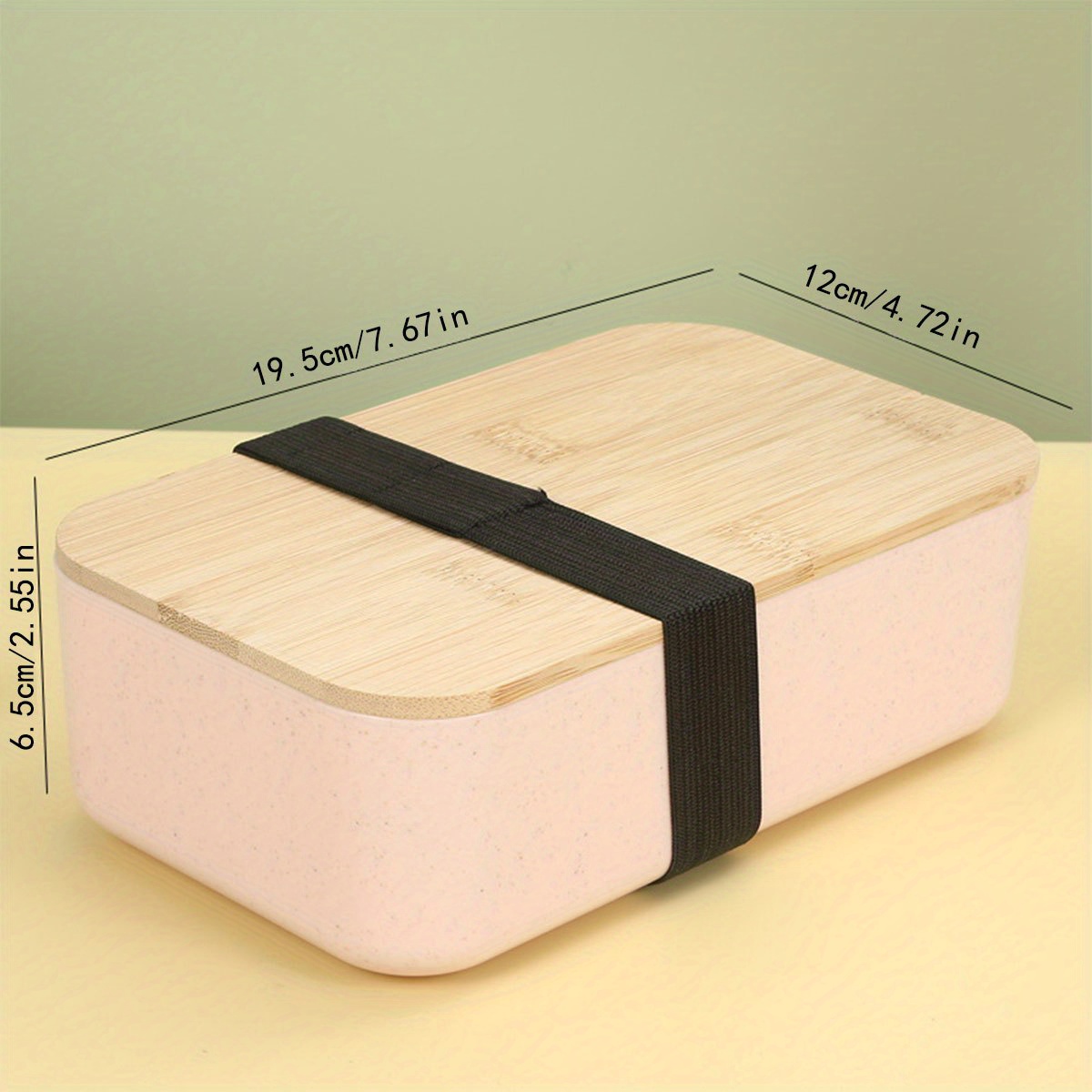 Bamboo Bento Box With Compartments And Utensils Stackable - Temu