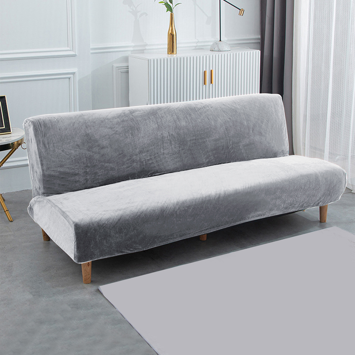 Velvet Stretch Futon Slipcover Non slip Sofa Cover Couch Temu