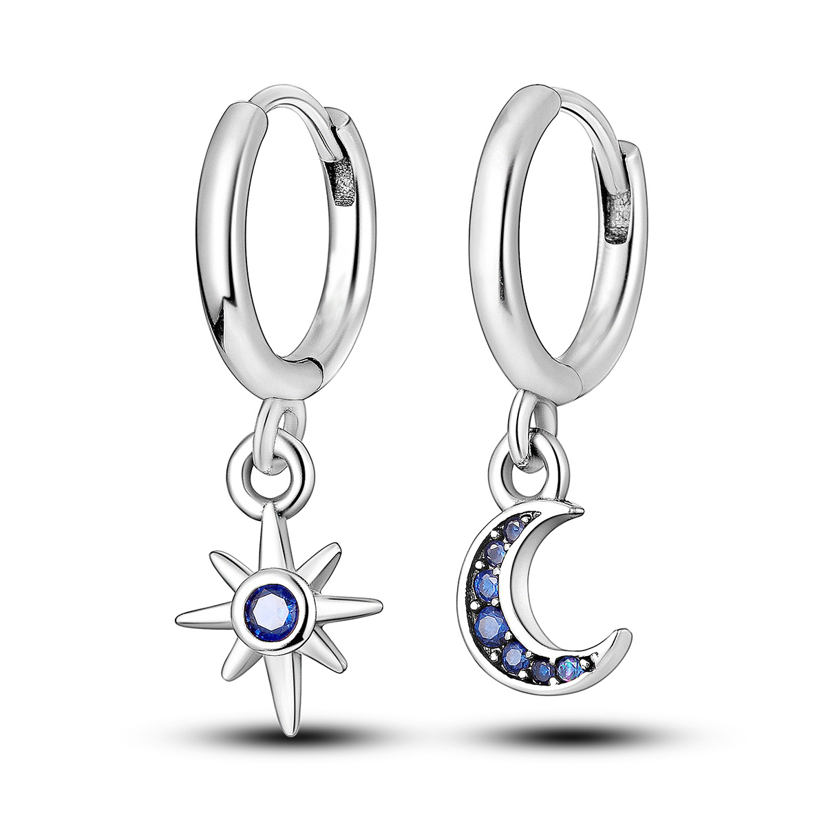 Pandora moon and 2024 stars earrings