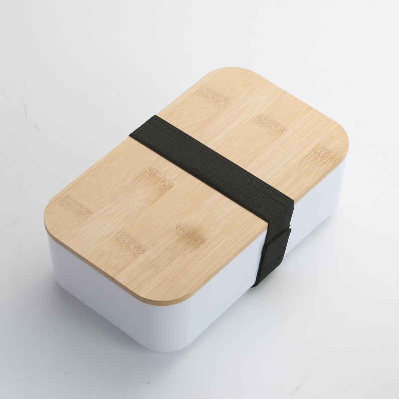 Bamboo Bento Box w/Built-In Utensils